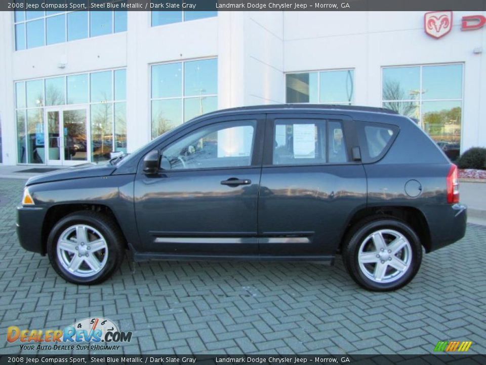 2008 Jeep Compass Sport Steel Blue Metallic / Dark Slate Gray Photo #2