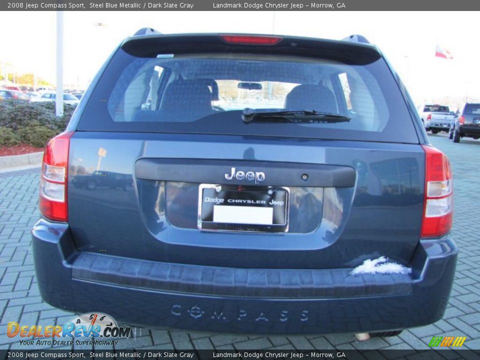 2008 Jeep Compass Sport Steel Blue Metallic / Dark Slate Gray Photo #4