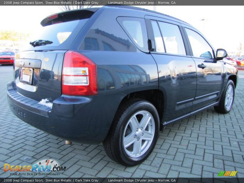 2008 Jeep Compass Sport Steel Blue Metallic / Dark Slate Gray Photo #5