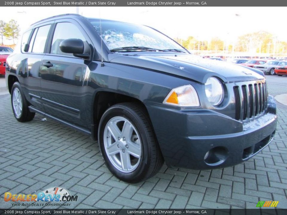 2008 Jeep Compass Sport Steel Blue Metallic / Dark Slate Gray Photo #7