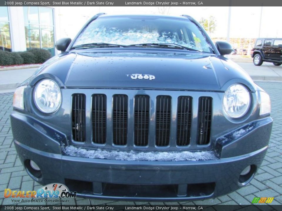 2008 Jeep Compass Sport Steel Blue Metallic / Dark Slate Gray Photo #8