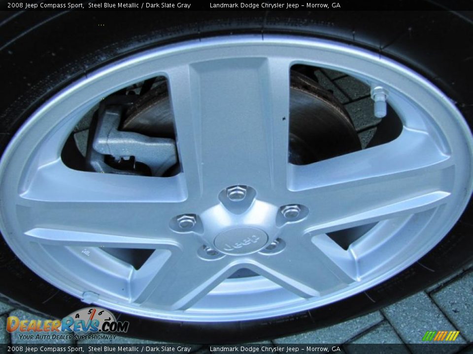 2008 Jeep Compass Sport Steel Blue Metallic / Dark Slate Gray Photo #9