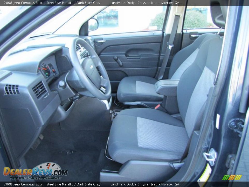 2008 Jeep Compass Sport Steel Blue Metallic / Dark Slate Gray Photo #10