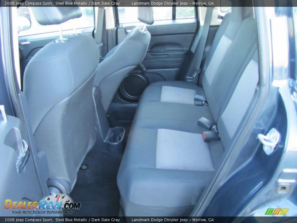 2008 Jeep Compass Sport Steel Blue Metallic / Dark Slate Gray Photo #12