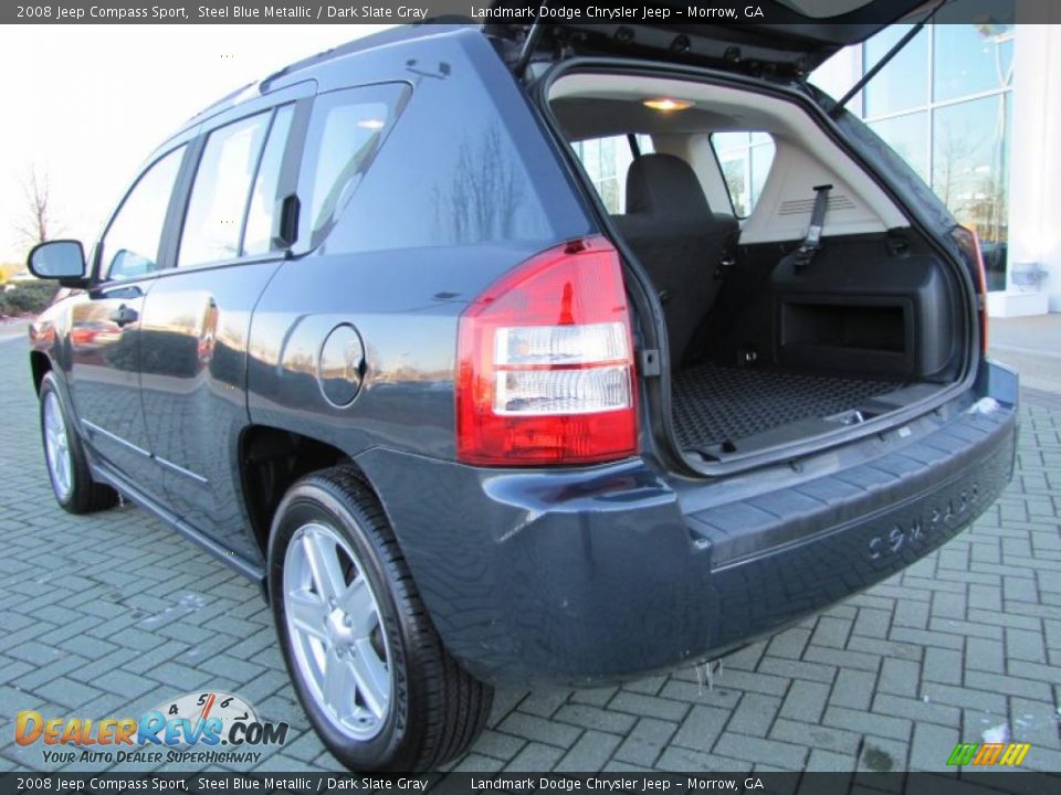 2008 Jeep Compass Sport Steel Blue Metallic / Dark Slate Gray Photo #14