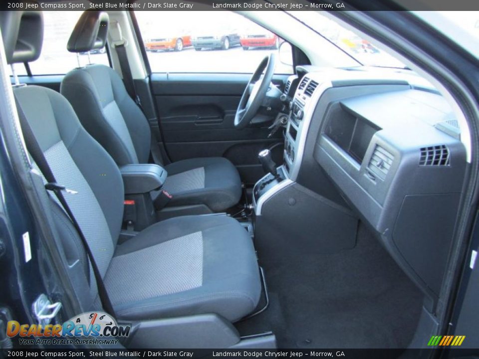 2008 Jeep Compass Sport Steel Blue Metallic / Dark Slate Gray Photo #17