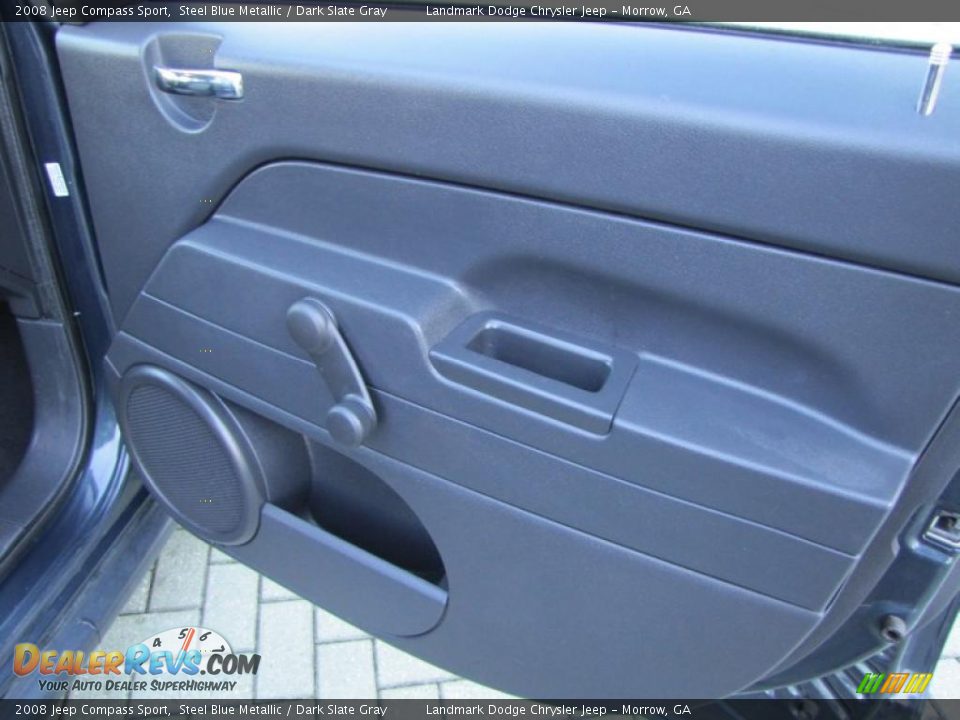 2008 Jeep Compass Sport Steel Blue Metallic / Dark Slate Gray Photo #18