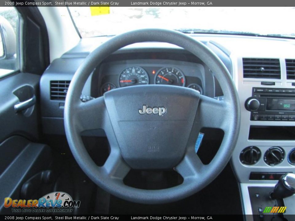 2008 Jeep Compass Sport Steel Blue Metallic / Dark Slate Gray Photo #22