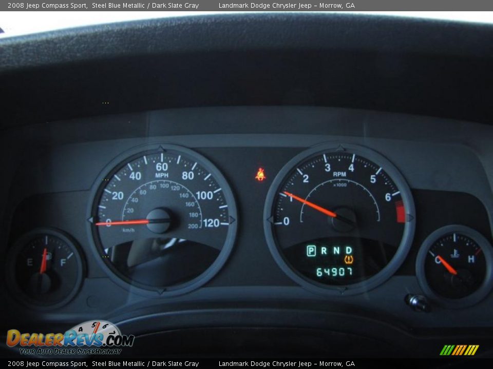 2008 Jeep Compass Sport Steel Blue Metallic / Dark Slate Gray Photo #23