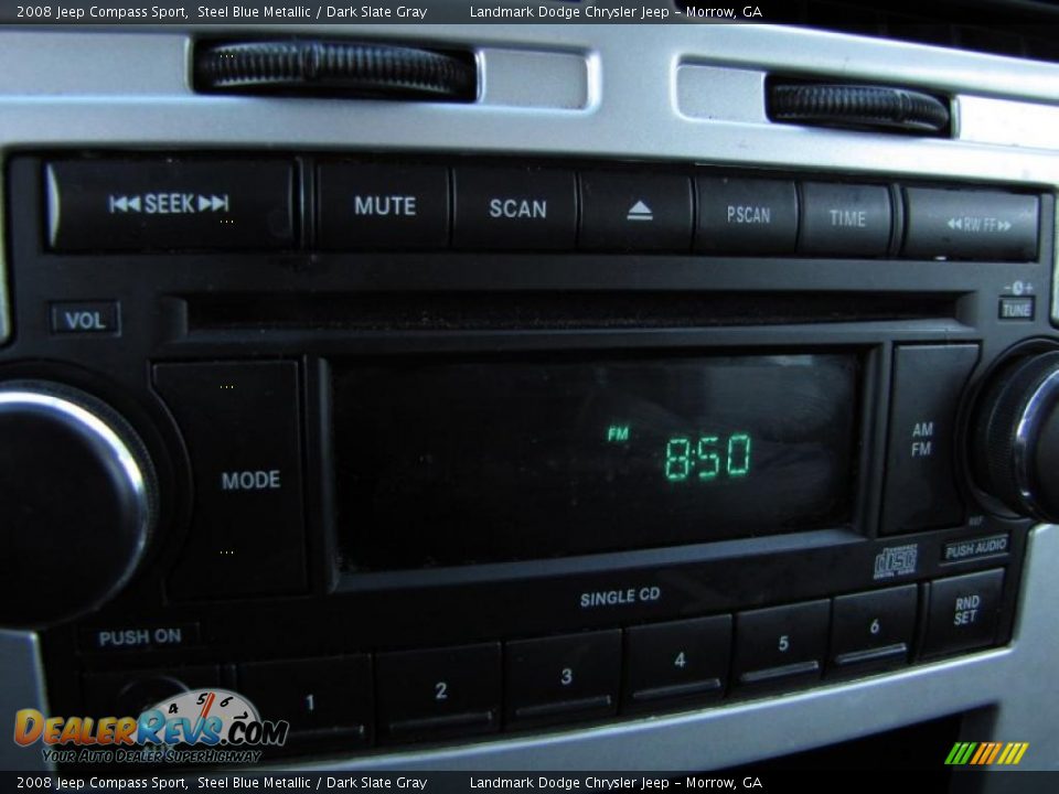 2008 Jeep Compass Sport Steel Blue Metallic / Dark Slate Gray Photo #24