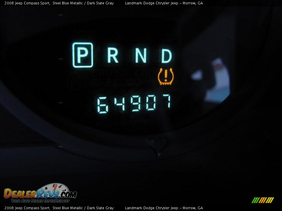 2008 Jeep Compass Sport Steel Blue Metallic / Dark Slate Gray Photo #26