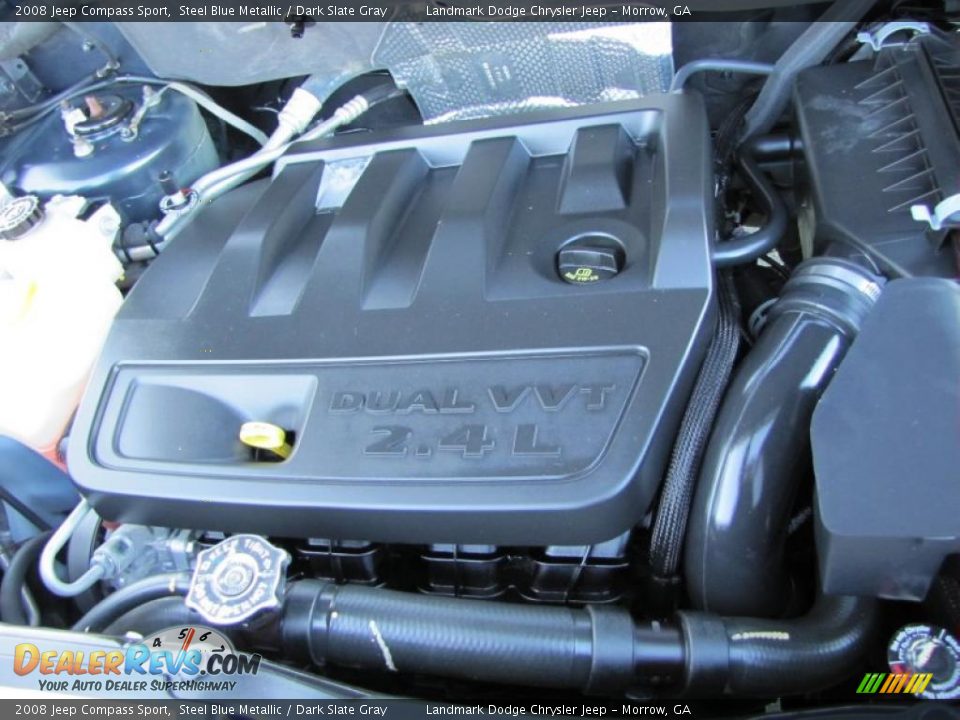 2008 Jeep Compass Sport Steel Blue Metallic / Dark Slate Gray Photo #27