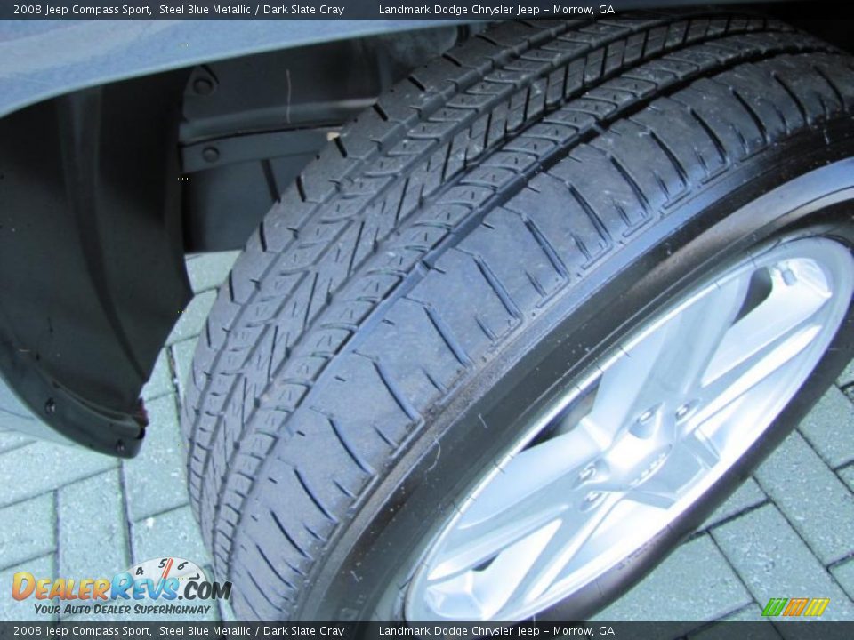 2008 Jeep Compass Sport Steel Blue Metallic / Dark Slate Gray Photo #28
