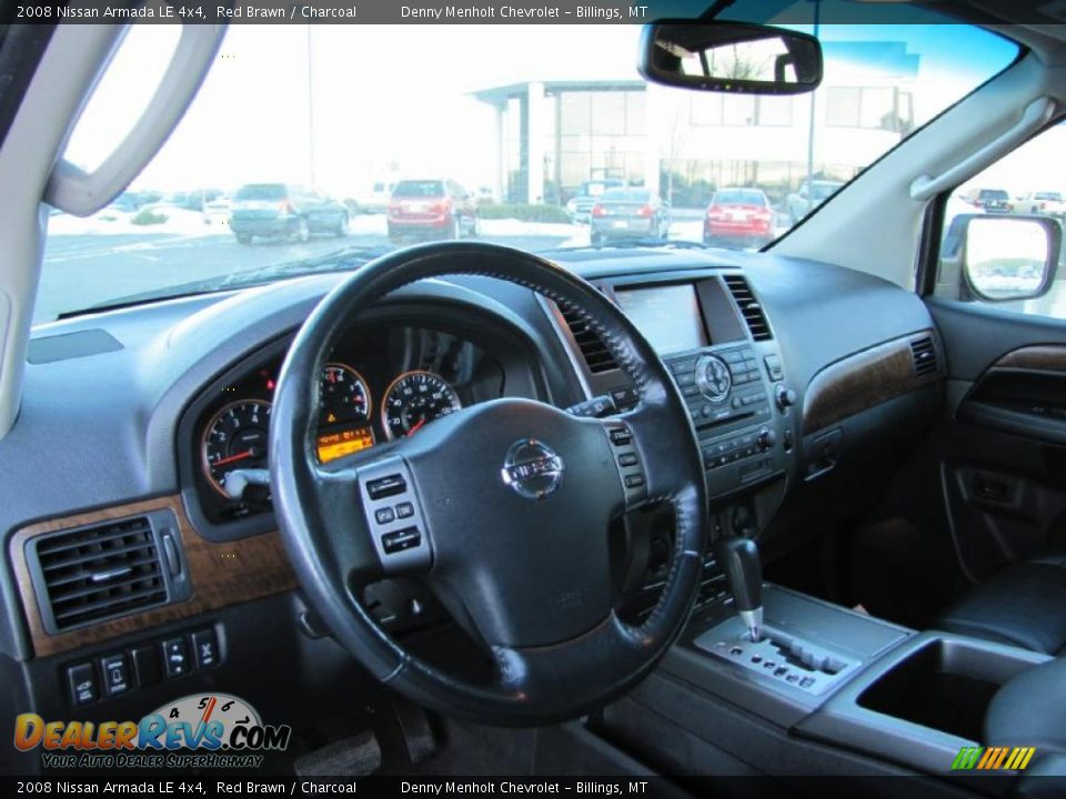 2008 Nissan Armada LE 4x4 Red Brawn / Charcoal Photo #8