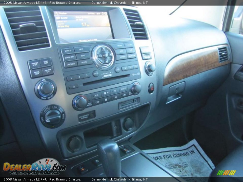 2008 Nissan Armada LE 4x4 Red Brawn / Charcoal Photo #9
