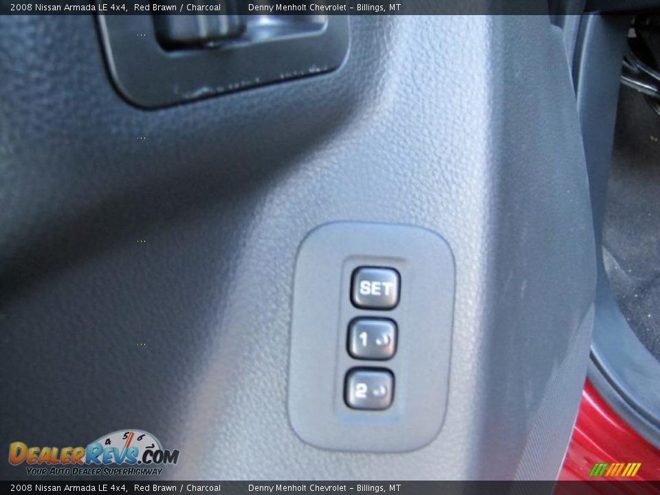 2008 Nissan Armada LE 4x4 Red Brawn / Charcoal Photo #16