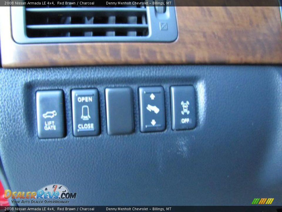 2008 Nissan Armada LE 4x4 Red Brawn / Charcoal Photo #17
