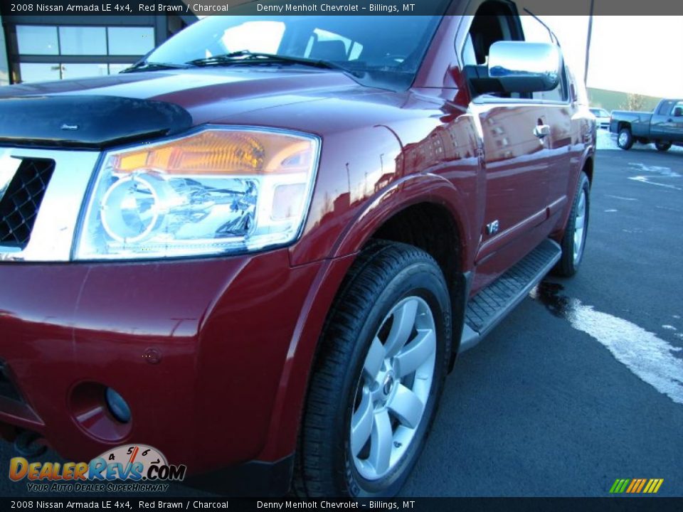 2008 Nissan Armada LE 4x4 Red Brawn / Charcoal Photo #27