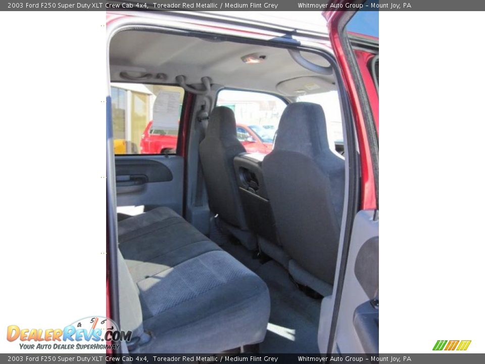 2003 Ford F250 Super Duty XLT Crew Cab 4x4 Toreador Red Metallic / Medium Flint Grey Photo #6