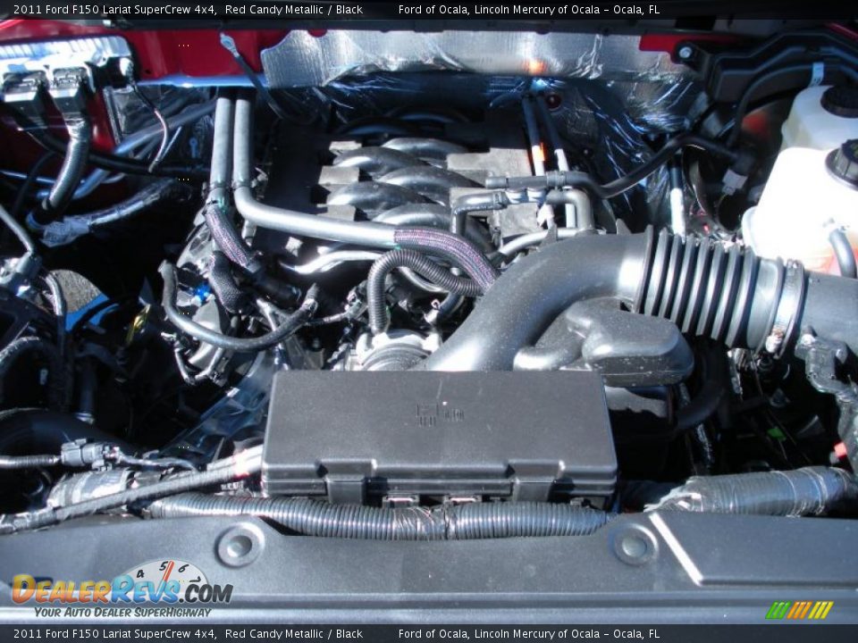 2011 Ford F150 Lariat SuperCrew 4x4 5.0 Liter Flex-Fuel DOHC 32-Valve Ti-VCT V8 Engine Photo #12