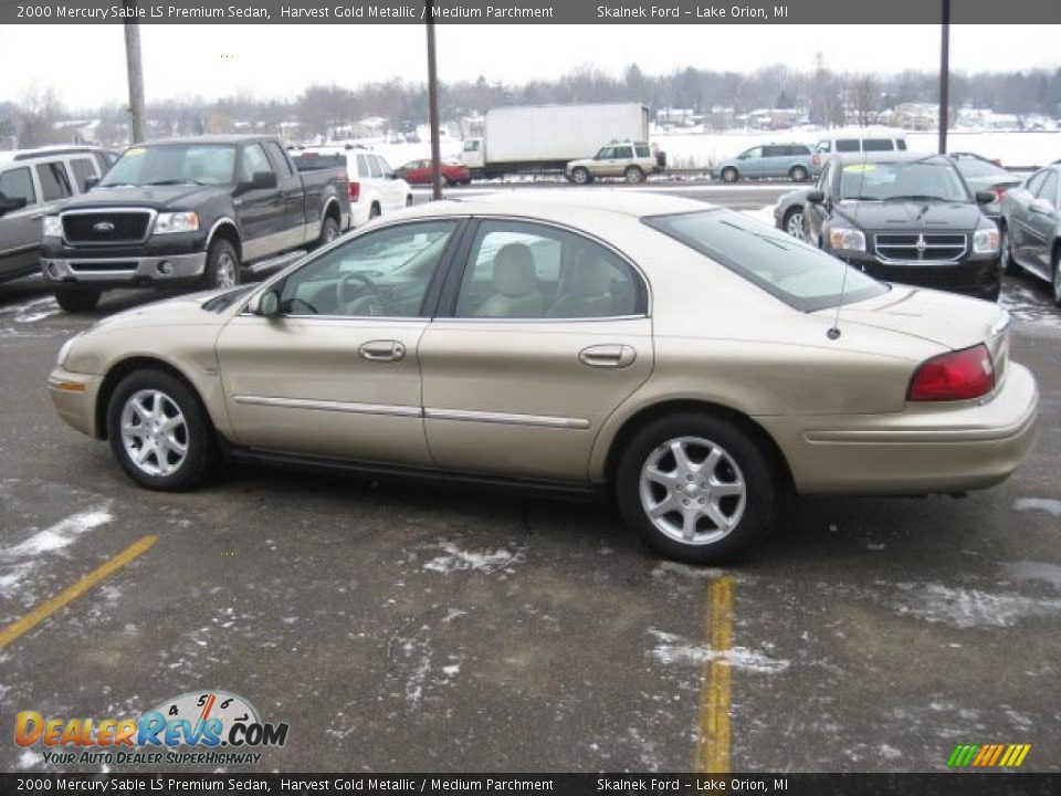 2000 Mercury Sable LS Premium Sedan Harvest Gold Metallic / Medium Parchment Photo #4