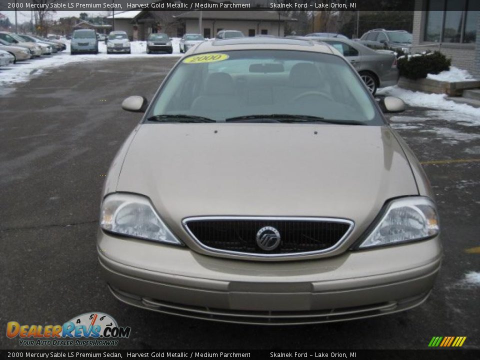 2000 Mercury Sable LS Premium Sedan Harvest Gold Metallic / Medium Parchment Photo #12