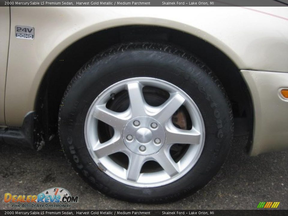 2000 Mercury Sable LS Premium Sedan Harvest Gold Metallic / Medium Parchment Photo #13