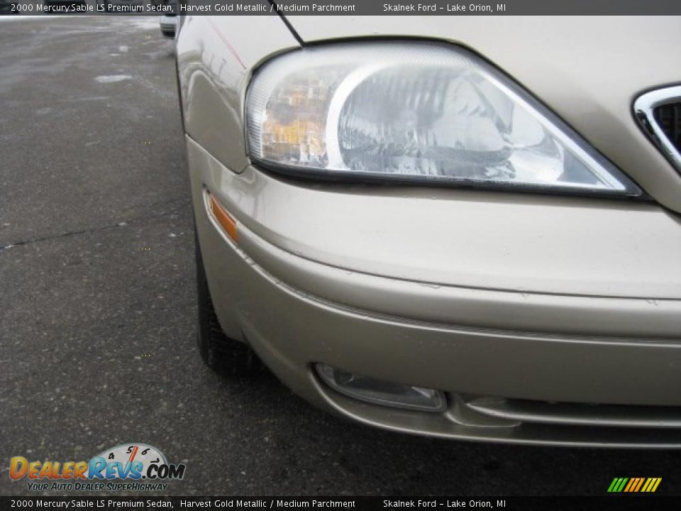 2000 Mercury Sable LS Premium Sedan Harvest Gold Metallic / Medium Parchment Photo #14