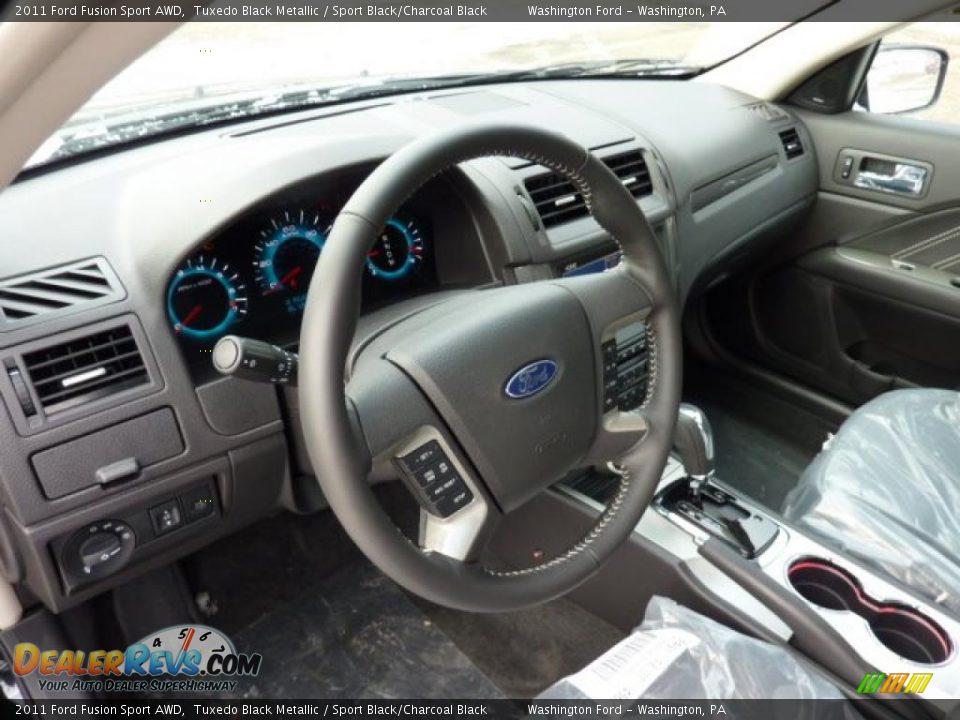 Sport Black/Charcoal Black Interior - 2011 Ford Fusion Sport AWD Photo #11