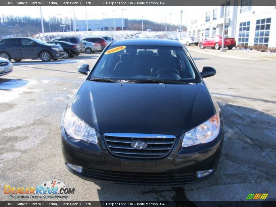 2009 Hyundai Elantra SE Sedan Black Pearl / Black Photo #4
