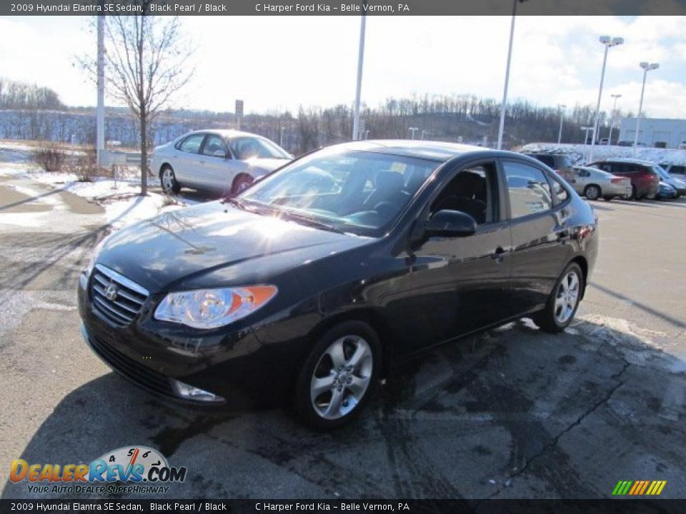 2009 Hyundai Elantra SE Sedan Black Pearl / Black Photo #5