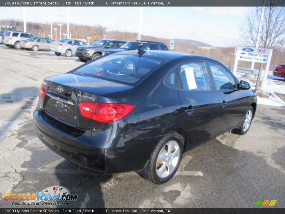 2009 Hyundai Elantra SE Sedan Black Pearl / Black Photo #9