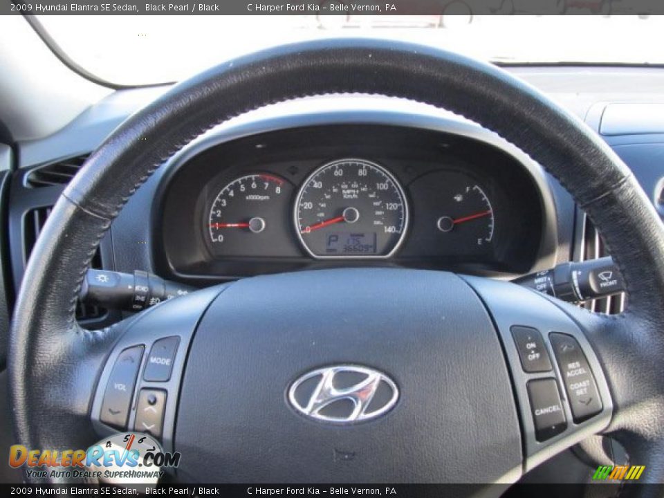 2009 Hyundai Elantra SE Sedan Black Pearl / Black Photo #18