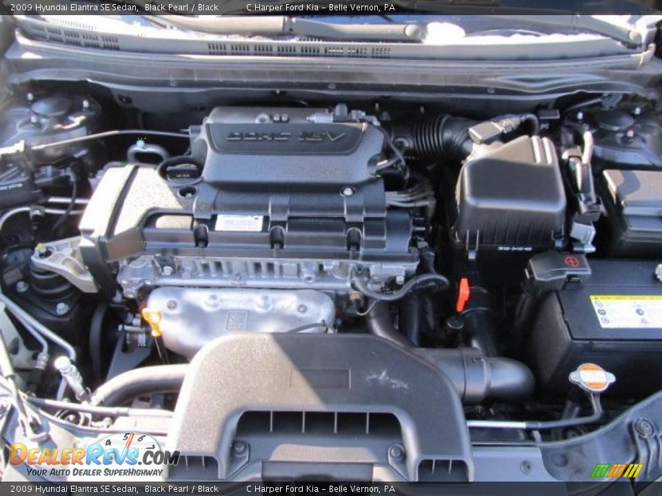 2009 Hyundai Elantra SE Sedan Black Pearl / Black Photo #22