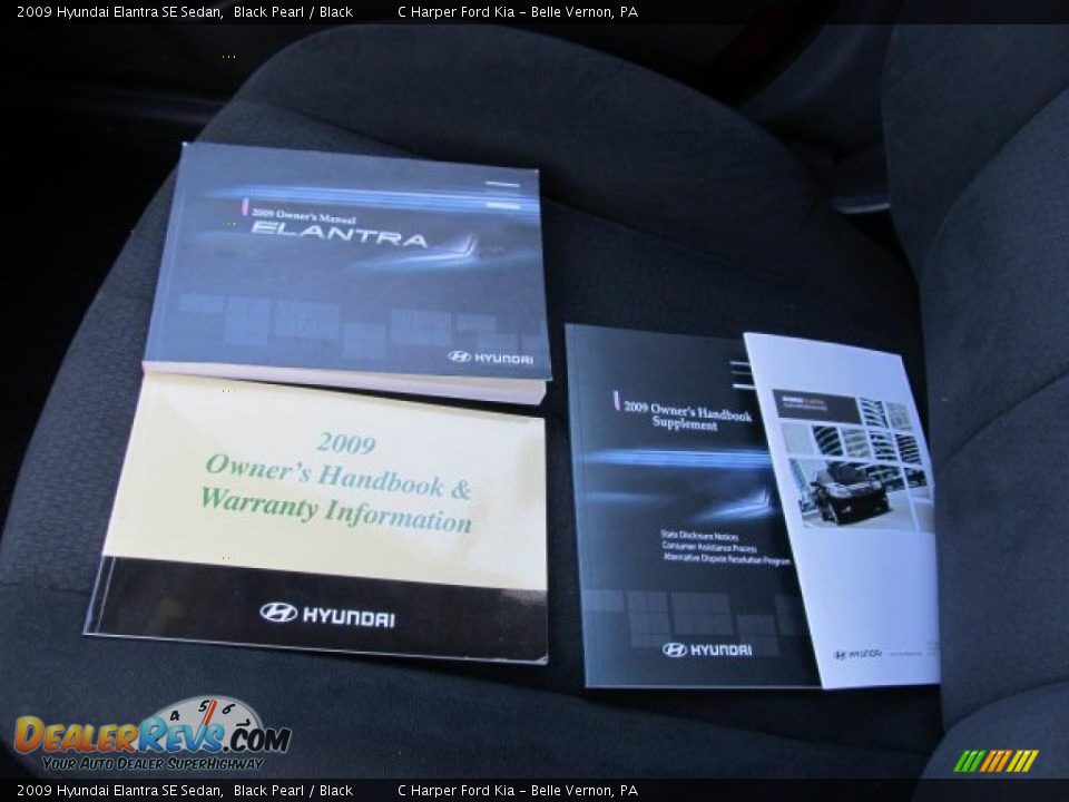 2009 Hyundai Elantra SE Sedan Black Pearl / Black Photo #23