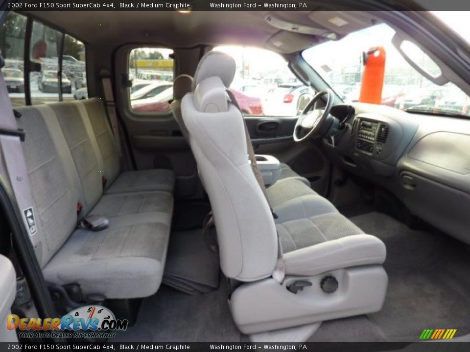 Medium Graphite Interior - 2002 Ford F150 Sport SuperCab 4x4 Photo #16