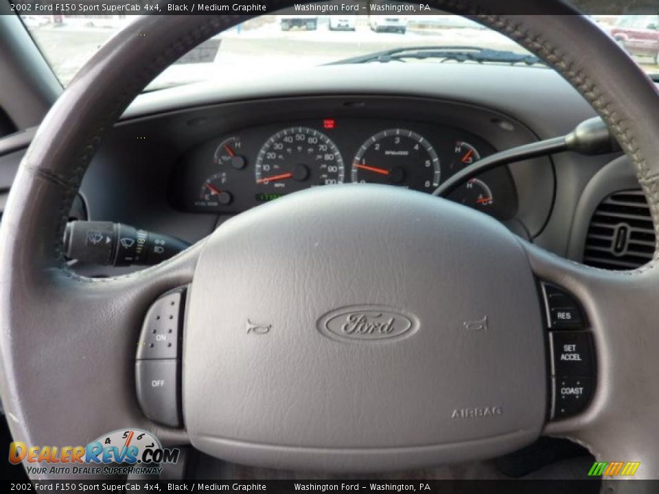 2002 Ford F150 Sport SuperCab 4x4 Steering Wheel Photo #19