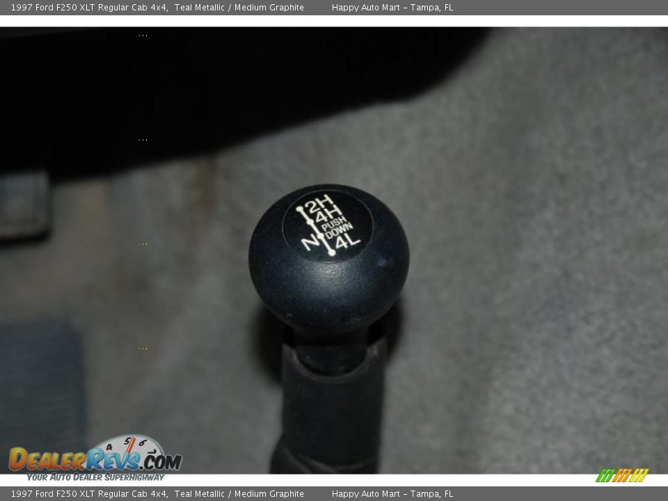 1997 Ford F250 XLT Regular Cab 4x4 Teal Metallic / Medium Graphite Photo #18