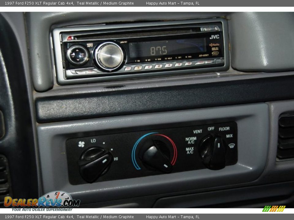 1997 Ford F250 XLT Regular Cab 4x4 Teal Metallic / Medium Graphite Photo #22