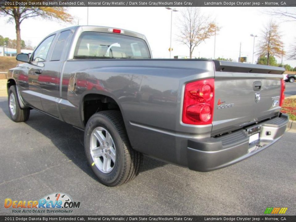 2011 Dodge Dakota Big Horn Extended Cab Mineral Gray Metallic / Dark Slate Gray/Medium Slate Gray Photo #2