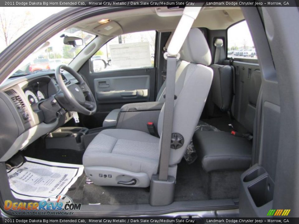 2011 Dodge Dakota Big Horn Extended Cab Mineral Gray Metallic / Dark Slate Gray/Medium Slate Gray Photo #7