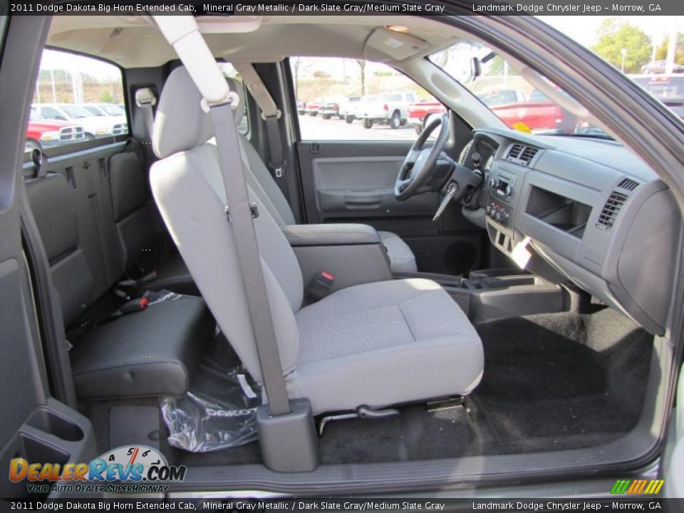 2011 Dodge Dakota Big Horn Extended Cab Mineral Gray Metallic / Dark Slate Gray/Medium Slate Gray Photo #9
