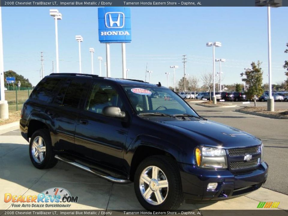 2008 Chevrolet TrailBlazer LT Imperial Blue Metallic / Ebony Photo #2