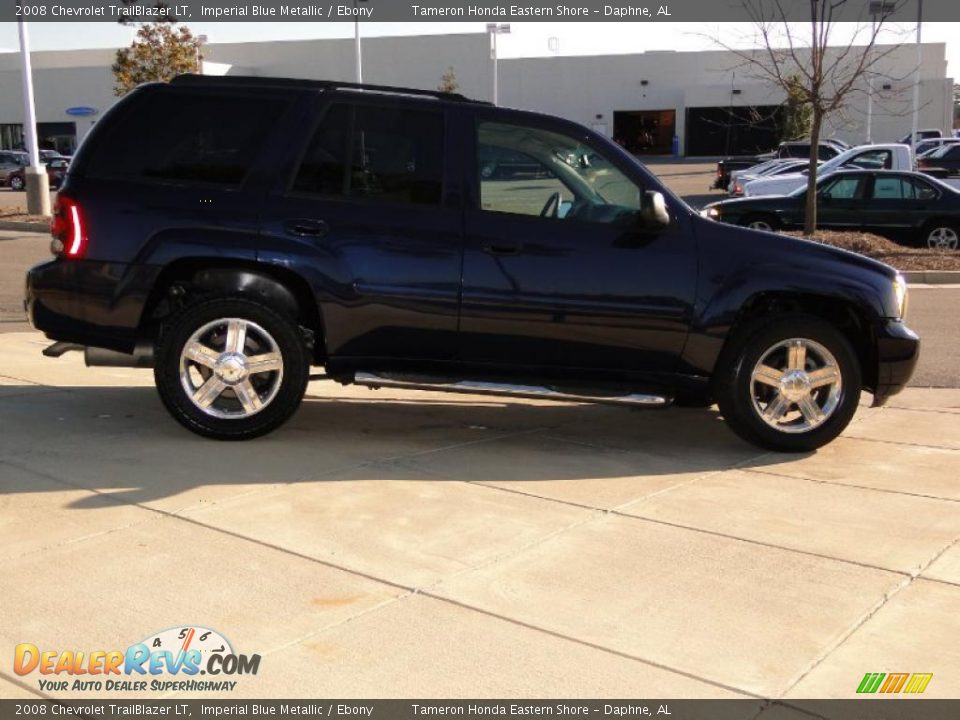 2008 Chevrolet TrailBlazer LT Imperial Blue Metallic / Ebony Photo #4