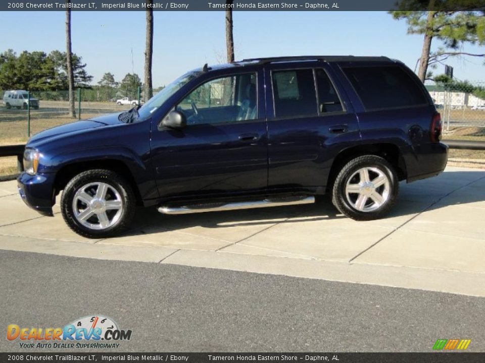 2008 Chevrolet TrailBlazer LT Imperial Blue Metallic / Ebony Photo #7