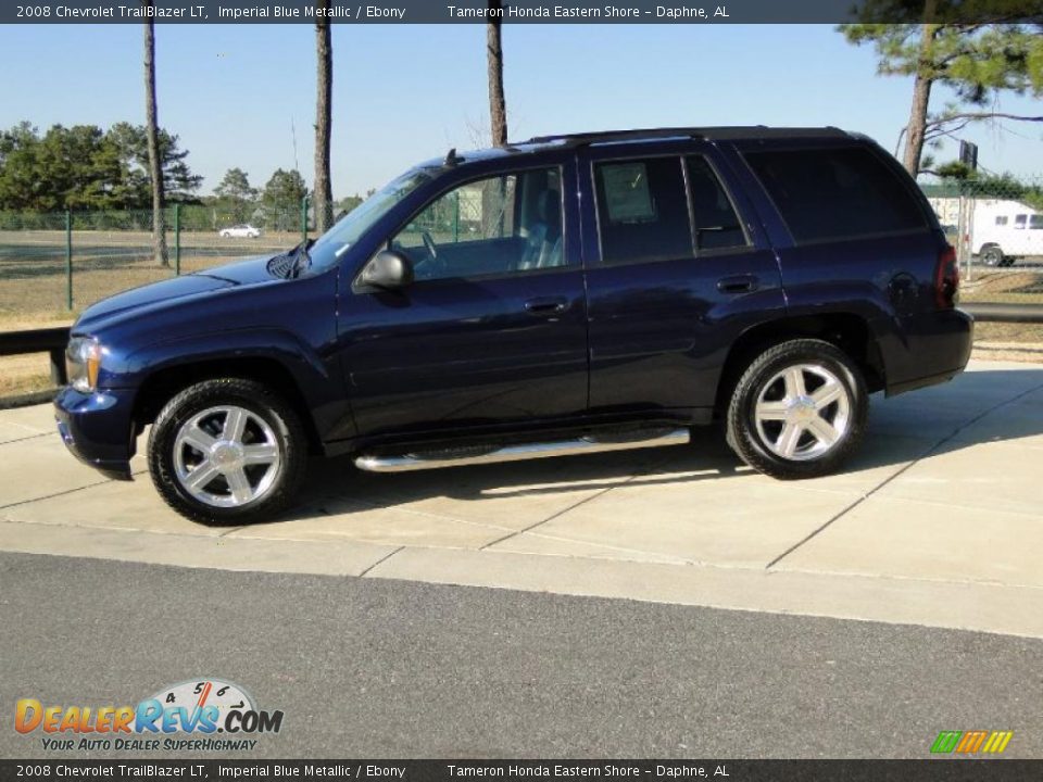 2008 Chevrolet TrailBlazer LT Imperial Blue Metallic / Ebony Photo #8