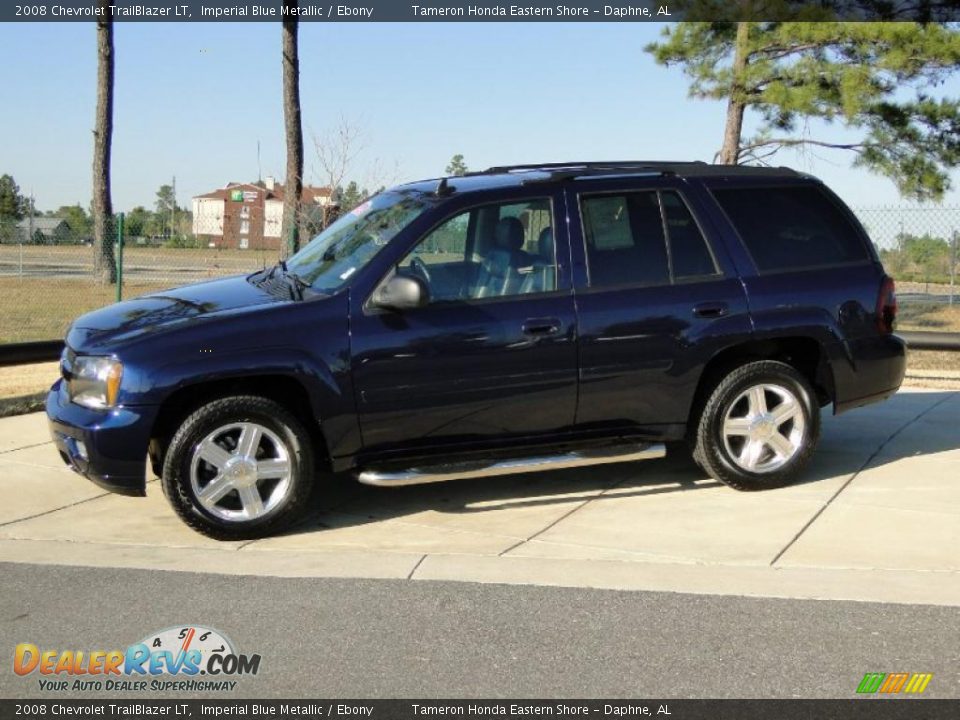 2008 Chevrolet TrailBlazer LT Imperial Blue Metallic / Ebony Photo #9