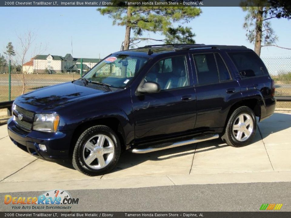 2008 Chevrolet TrailBlazer LT Imperial Blue Metallic / Ebony Photo #10