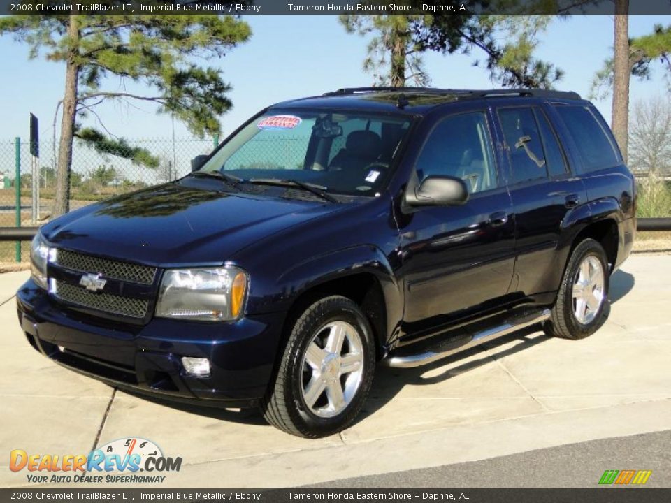 2008 Chevrolet TrailBlazer LT Imperial Blue Metallic / Ebony Photo #11