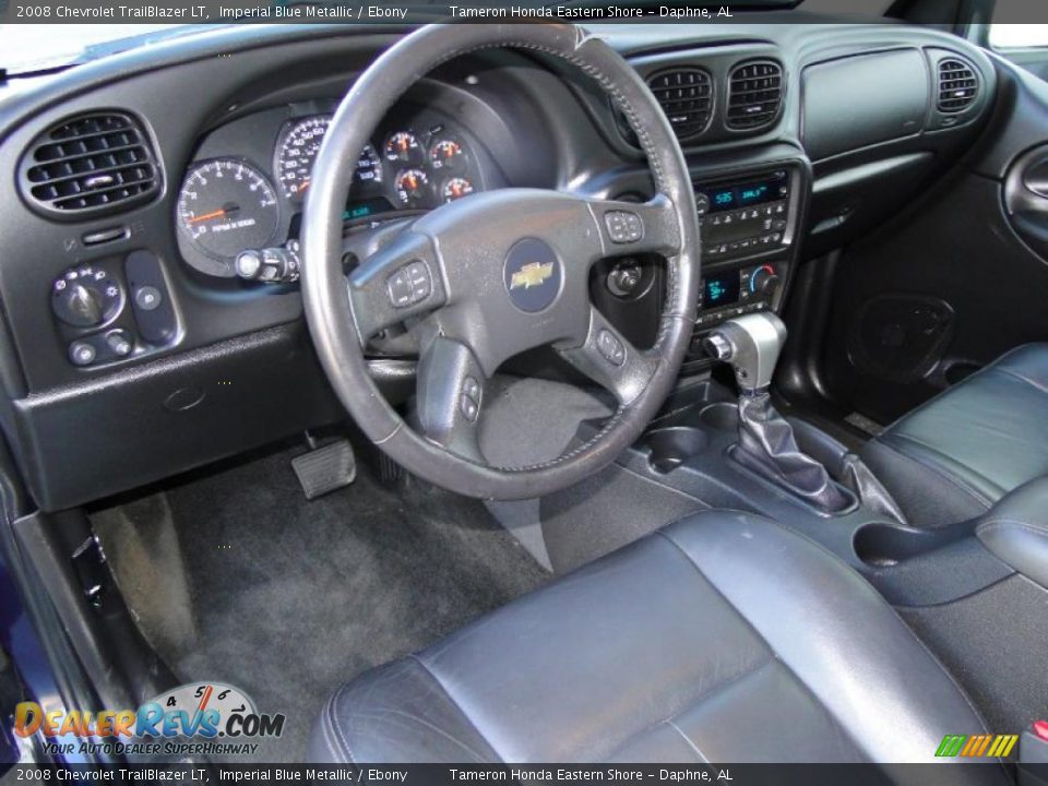 2008 Chevrolet TrailBlazer LT Imperial Blue Metallic / Ebony Photo #13